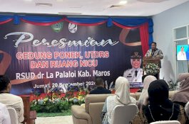  Bupati Maros Resmikan Gedung Ponek, Nicu dan UTD RSUD La Palaloi