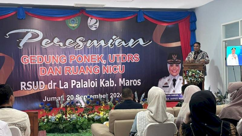  Bupati Maros Resmikan Gedung Ponek, Nicu dan UTD RSUD La Palaloi