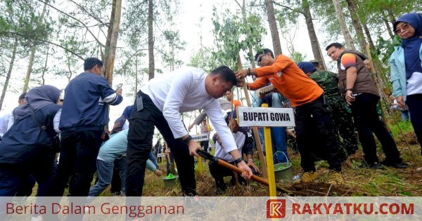 Jelang HJG ke-704, Pemkab Gowa Tanam Pohon di Lahan Kritis