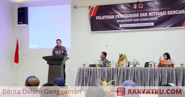 Penjabat Bupati Hadiri Workshop Pencegahan dan Mitigasi Bencana BPBD Wajo