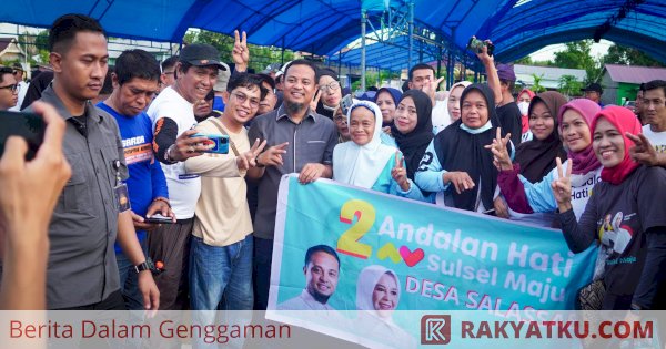 Sempat Turun Hujan, Masyarakat Tetap Antusias Hadiri Kampanye Andi Sudirman di Bulukumba