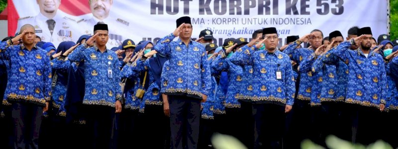 HUT KORPRI, Wabup Minta ASN Gowa Tingkatkan Pelayanan ke Masyarakat