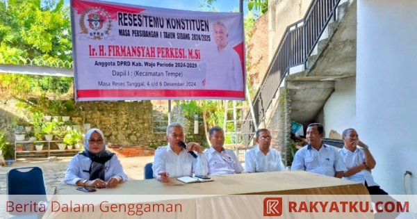 Ketua DPRD Wajo Gelar Reses, Infrastruktur Jadi Sorotan