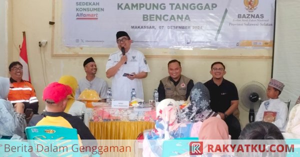 Baznas Sulsel dan BPBD Makassar Kolaborasi Bentuk Kampung Tanggap Bencana di Kelurahan Katimbang