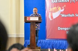 Rayakan Natal Bersama Karyawan Kristiani, Beni Iskandar Titip Pesan Khusus 