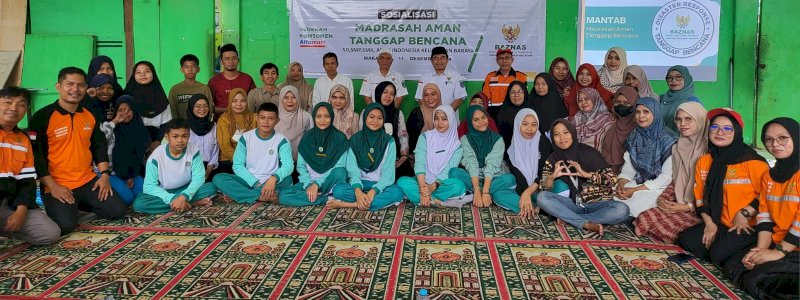 BAZNAS Sulsel Gelar Sosialisasi Madrasah Aman Tanggap Bencana 
