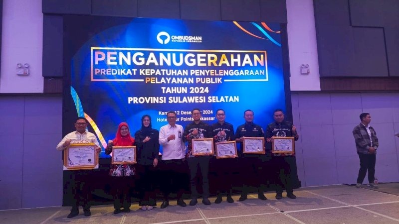 Pemprov Sulsel Raih Nilai A Kategori Tertinggi Penilaian Pelayanan Publik Tahun 2024