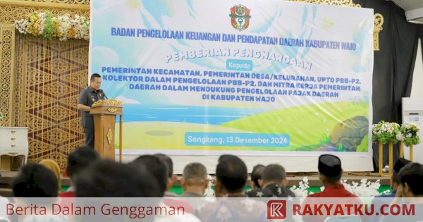 Apresiasi Wajib Pajak, Pemkab Wajo Dorang Optimalisasi PAD