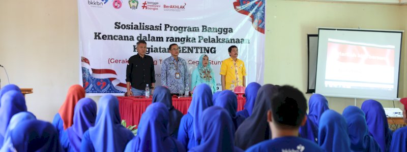 BKKBN Sulsel Sosialisasi Bangga Kencana dan GENTING di Gowa