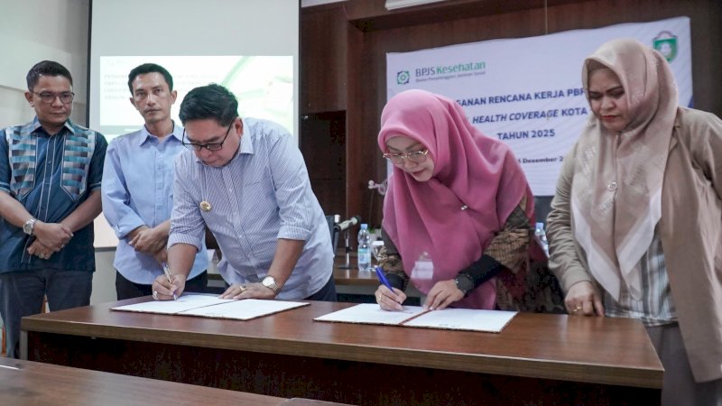 Pemkot Parepare Teken Kerjasama dengan BPJS Kesehatan Wujudkan UHC 2025 