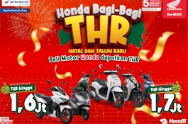 Honda Bagi-bagi THR pada Momen Natal dan Tahun Baru