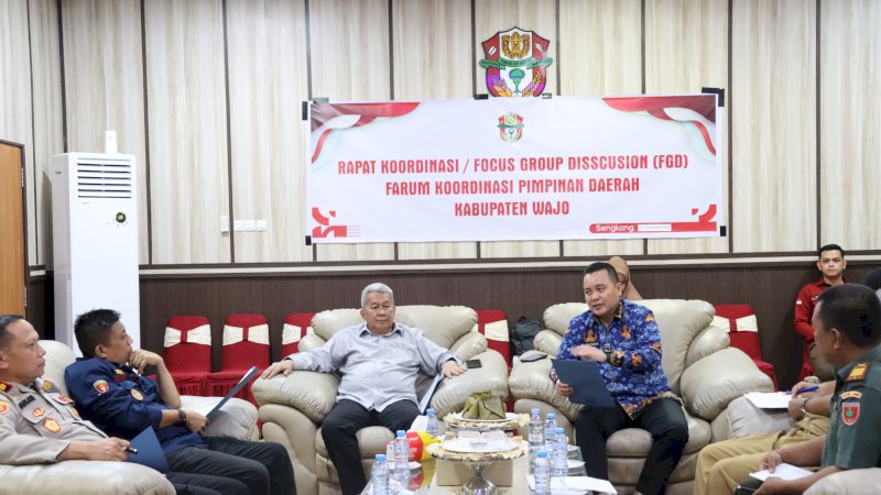 Forkopimda Wajo Rapat Koordinasi Jelang Natal dan Tahun Baru