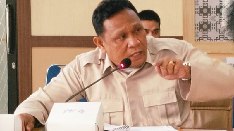 H. Mustafa, anggota Komisi 1 DPRD Wajo dari partai Gerindra.