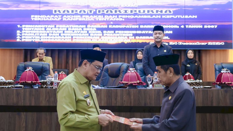 Barru Sapa Tahun Baru dengan Lima Peraturan Daerah Baru