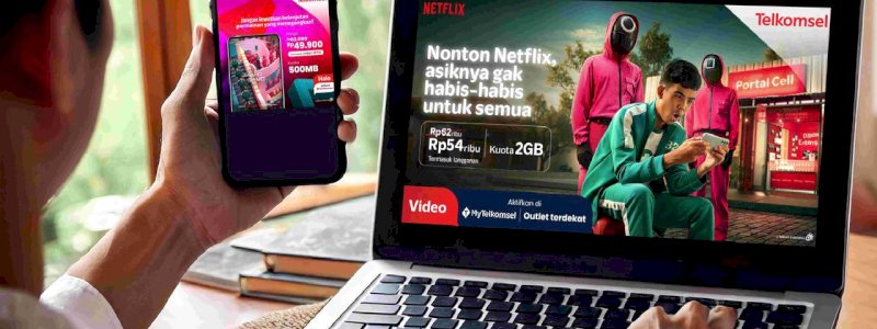Telkomsel Hadirkan Promo Paket Netflix Bundle Data Telkomsel Rp49.900 per Bulan bagi Pelanggan Pascabayar, Dukung Akses Hiburan Digital di Momen Natal dan Tahun Baru