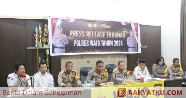 Kapolres Wajo Beberkan Pencapaian Pengungkapan Kasus Selama Tahun 2024
