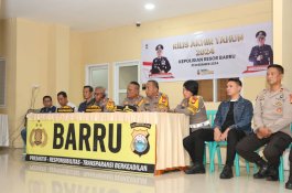 Polres Barru Catat Penurunan Signifikan Kasus Kriminal, Tekan Peredaran Narkoba