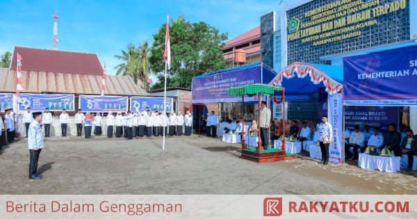 Bupati Barru Pimpin Upacara HAB ke-79 Kemenag, Tekankan Kerukunan Umat Menuju Indonesia Emas