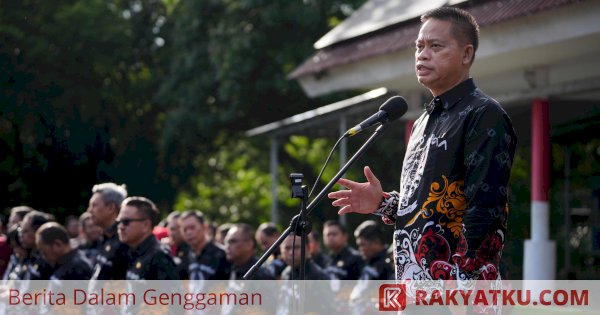 Perdana, Prof Fadjry Djufry Pimpin Apel Pasca Dilantik Jadi Penjabat Gubernur Sulsel