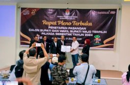 KPU Tetapkan AR-RAHMAN Pemenang Pilkada Wajo 2024