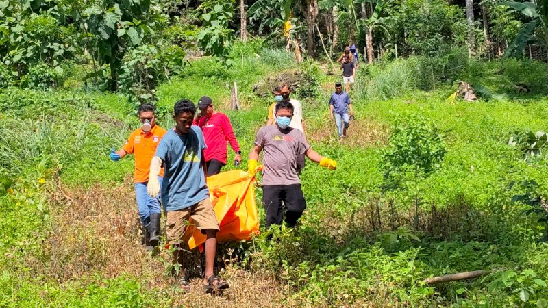 Mayat Lansia Ditemukan di Kebun Setelah 14 Hari Hilang di Pangkep