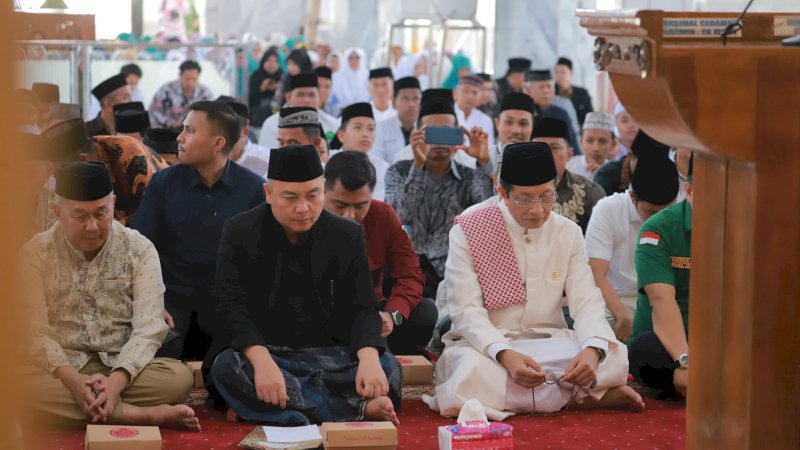 Menteri Agama RI Hadiri Isra' Mi'raj Pemkab Wajo di Masjid Ummul Quraa Sengkang