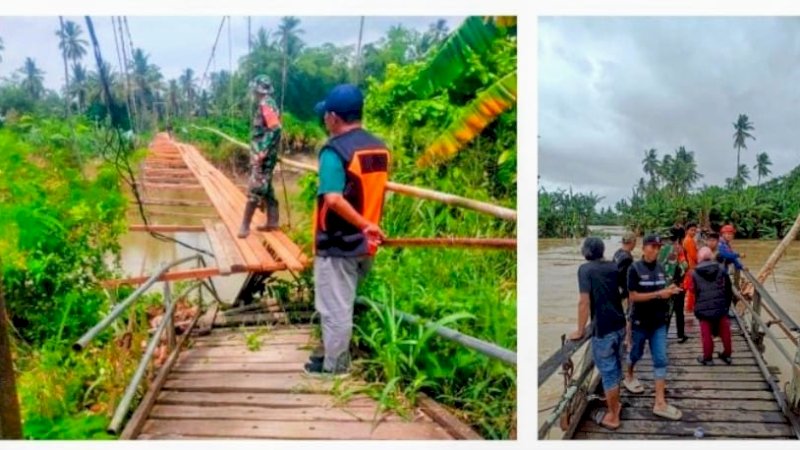 Dinas PUPR Wajo Lakukan Perbaikan Jalan dan Jembatan yang Rusak Akibat Banjir