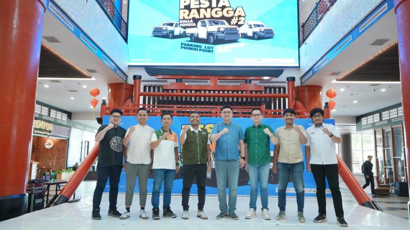 Kalla Toyota membuat Pesta Rangga #2 di Phinisi Point Mall selama 1 hari yakni di tanggal 12 Januari 2025. Pada Pesta Rangga #2 ini Kalla Toyota menggelar test drive Hilux Rangga, fun walk, penampilan musik dari DJ Aimee, dan juga ada penampilan spesial dari Ridwan Sau. Tidak hanya itu, Kalla Toyota juga akan berkolaborasi dengan komunitas Toyota Owners Club Celebes dengan merangkaikan Jambore Toyota 2025 dengan target mengikutsertakan 300 anggota komunitas Toyota Owners Club Celebes.