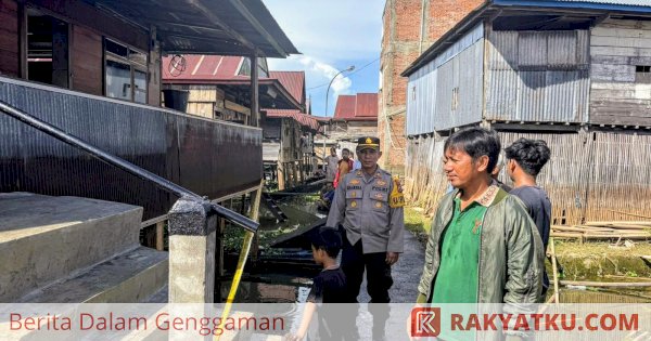 Rumah Panggung Terbakar di Kelurahan Tempe