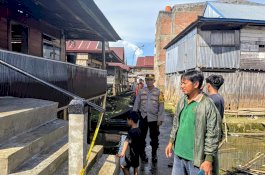Rumah Panggung Terbakar di Kelurahan Tempe