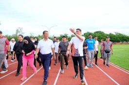 Jogging Track Bahan Rubber Berstandar Nasional Hadir di Gowa