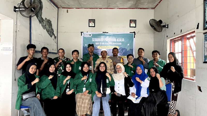 KKN Angkatan 76 UIN Alauddin Makassar Gelar Seminar Progam Kerja Di Desa Bonto Bahari