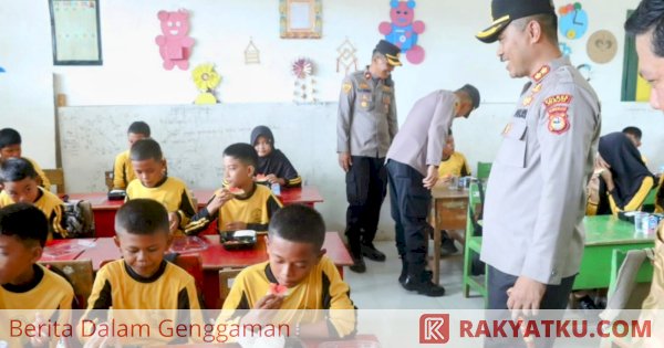 Uji Coba Program Makan Bergizi Gratis Diselenggarakan di SDN 304 Temabarang Wajo