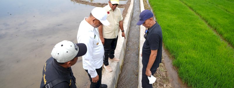 Perbaikan Irigasi Tersier di Bulukumba Ditinjau Langsung Penjabat Gubernur Sulsel 