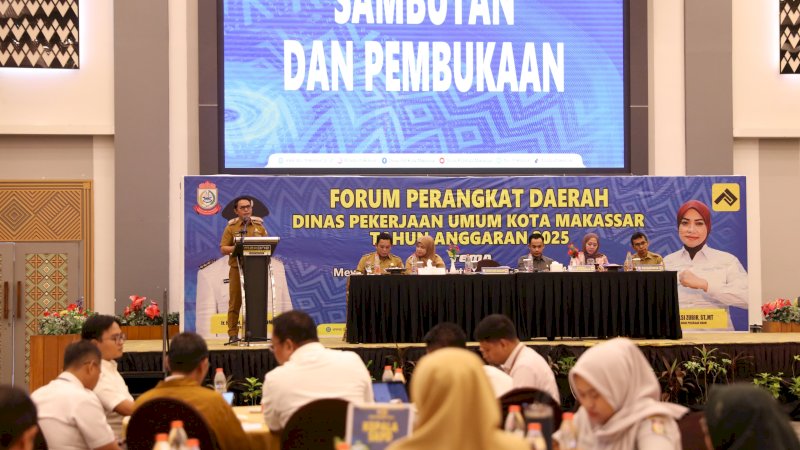 Penjabat Sekda Makassar Buka Forum Perangkat Daerah Dinas PU, Tekankan Infrastruktur Berkelanjutan