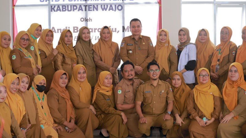 Peresmian Gedung Baru UPT Puskesmas Tempe Dilakukan Langsung Penjabat Bupati Wajo