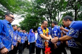 Sehari Setelah Dilantik, Wabup Silaturahmi dengan ASN Pemkab Gowa