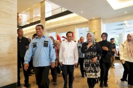 Hari Pertama Bekerja sebagai Wagub, Fatmawati Hadiri SUMU Himpuni dan Virtual Bersama Seluruh ASN Pemprov