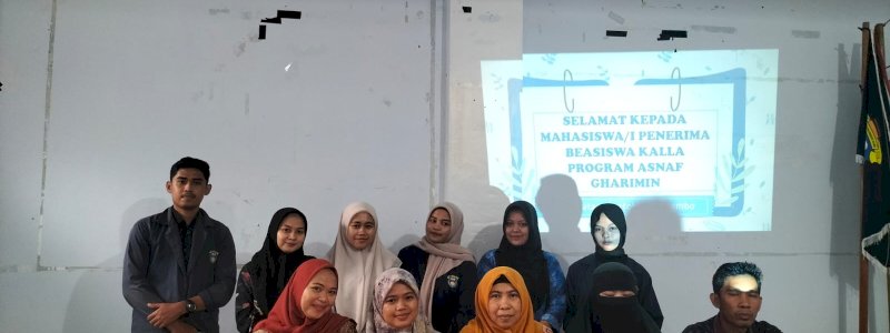 LAZ Hadji Kalla Salurkan Bantuan Biaya Pendidikan untuk Mahasiswa Gharimin di Sulsel