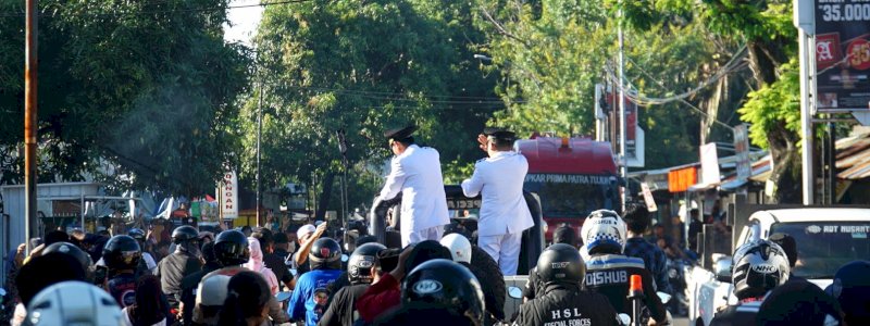 Penjemputan Meriah di Perbatasan Parepare-Barru, Tasming Hamid Ucap Terimakasih dan Mohon Maaf atas Kemacetan