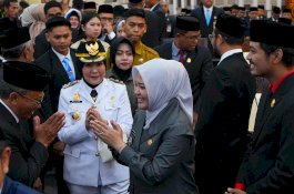 Pesan Khusus Wagub Fatmawati Rusdi saat Sertijab Wali Kota Makassar
