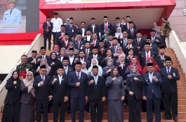 Tasming Hamid Hadiri Rapat Paripurna Serah Terima Jabatan Gubernur Sulsel