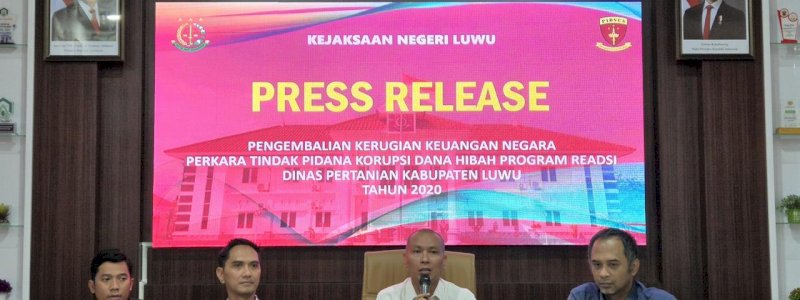 Jaksa Eksekusi Uang Pengganti Korupsi Dana Hibah Kelompok Tani Kakao di Luwu