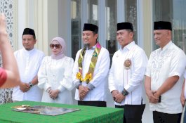 Bupati dan Wakil Bupati Wajo Dampingi Gubernur Sulsel Resmikan Masjid An-Nur Sulaiman