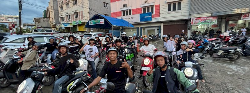 100 Bikers Ikuti Ramadhan Bikers Honda di Kendari