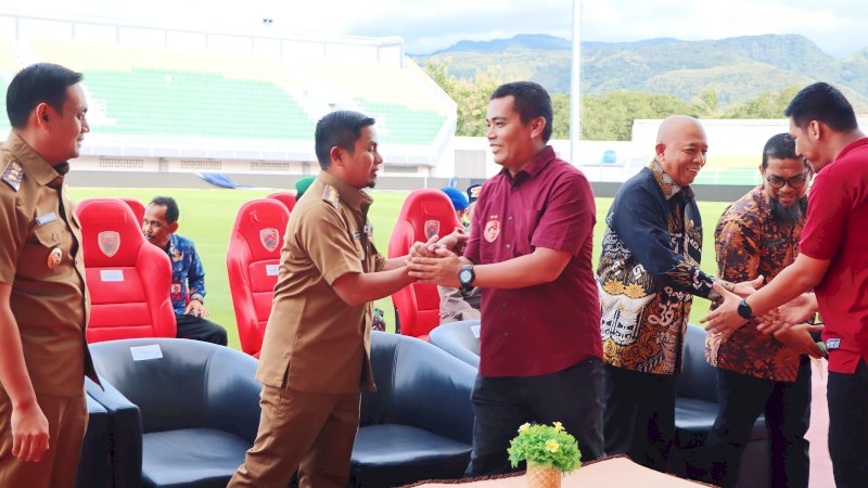 Stadion BJ Habibie Diresmikan Presiden,Tasming Hamid Optimis Sepak Bola di Parepare Makin Maju 