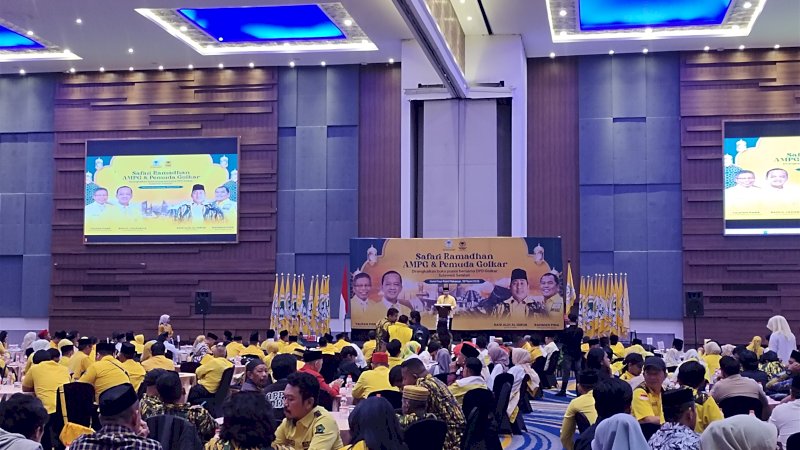 Safari Ramadhan Pengurus Pusat Angkatan Muda Partai Golkar (PP AMPG) di Makassar pada Rabu 19/3/2025. (Dok Rakyatku)