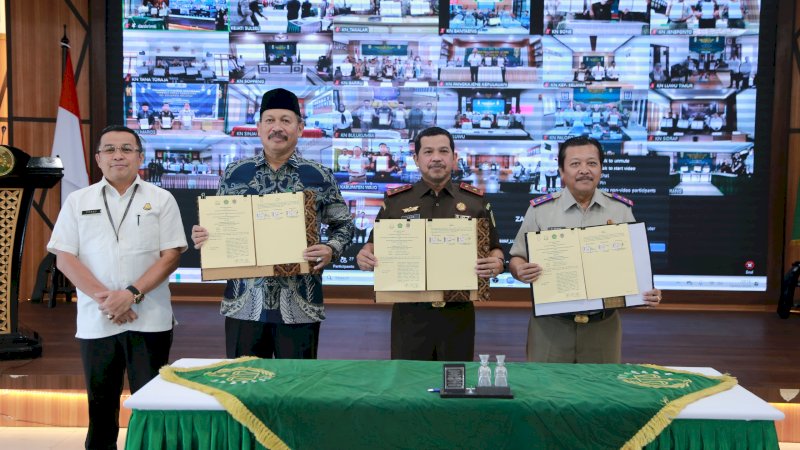 Kejati Sulsel, Kemenag dan BPN Bentuk Tim Terpadu Percepat Sertipikasi Tanah Wakaf