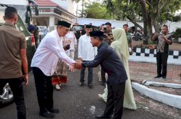 Tasming Hamid  Sambut Kunjungan Kerja Pangdam di Kantor Kodim 1405