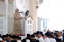 Salat Id di Masjid Syekh Yusuf, Bupati Gowa Sampaikan Pesan Pembangunan